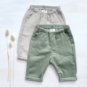 Corduroy trousers wide cord | casual summer trousers | various colours | summer trousers wide cord trousers boy trousers girl baby trousers summer trousers cord