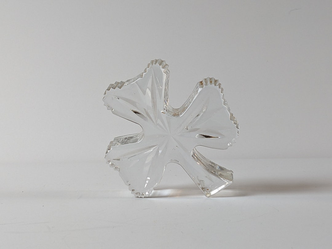 Waterford Crystal Shamrock Paperweight Etsy