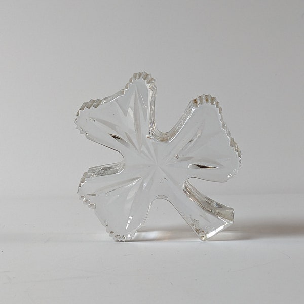 Waterford Crystal Shamrock Paperweight