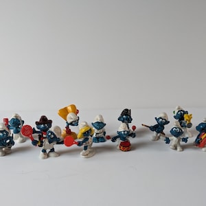 Vintage Smurf Collectible Figurines