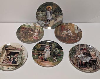 Set of 12 Fine Coalport for Tiffany Co Corea Pattern Plates