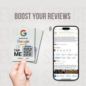 Nfc Google Review Sticker|  Get Five Stars in seconds| Nfc Google Review for you Business