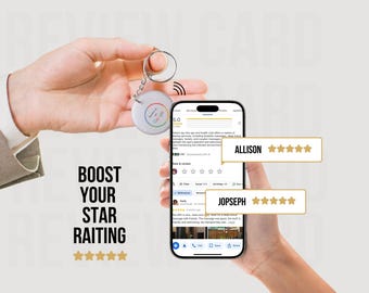 Reseñas de Google sobre llaveros NFC / Mejora las reseñas de clientes