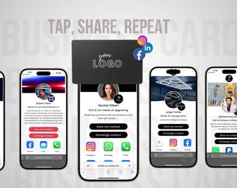 Tarjeta de visita digital NFC / Comparte información de contacto en redes sociales