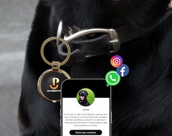 Etiqueta NFC para perros / Etiqueta de identificación impermeable para mascotas