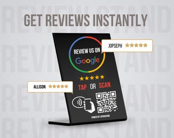 Soporte NFC para reseñas de Google, pantalla de comentarios de clientes