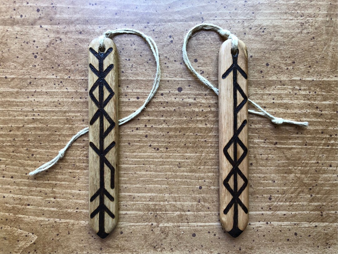Handcrafted Bindrune Staves - Etsy