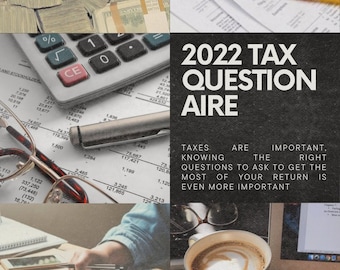 Lista de verificación y organizador de planificación fiscal 2022