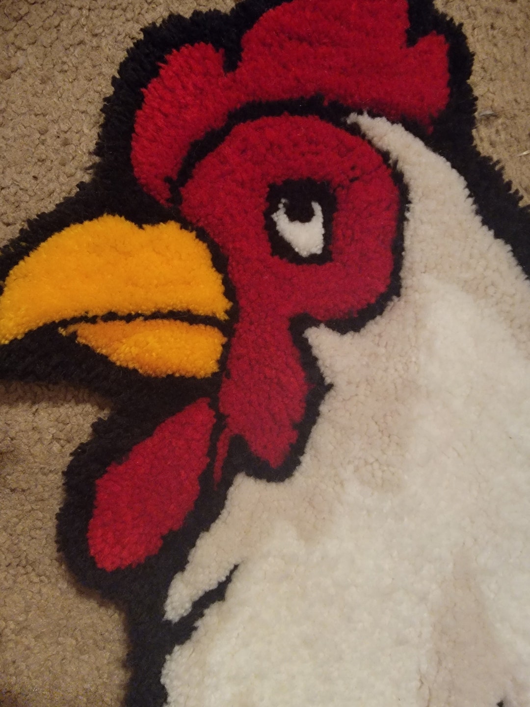 Chicken Rug. - Etsy