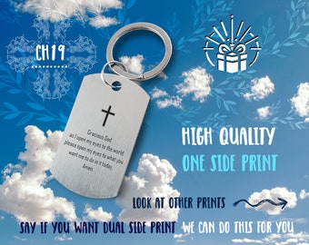 Custom Photo Keychain: Personalized Engraved Stainless Steel Memorial Gift