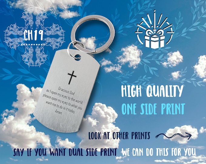 Custom Photo Keychain: Personalized Engraved Stainless Steel Memorial Gift