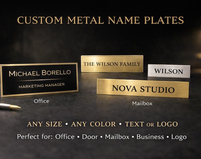 Custom Engraved Aluminum Door Signs