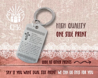 Custom Engraved Stainless Steel Keychain: Personalized Photo or Text