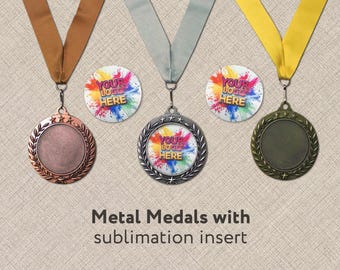 Personalized Award Medal: Custom Insert, Achievement Honor