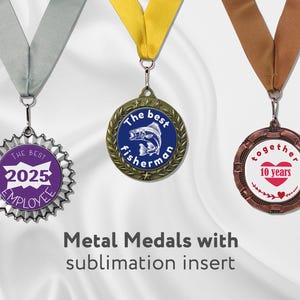Personalized Award Medal: Custom Insert, Achievement Honor