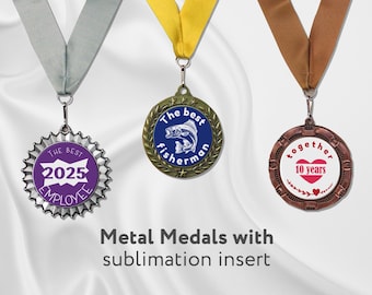 Personalized Award Medal: Custom Insert, Achievement Honor