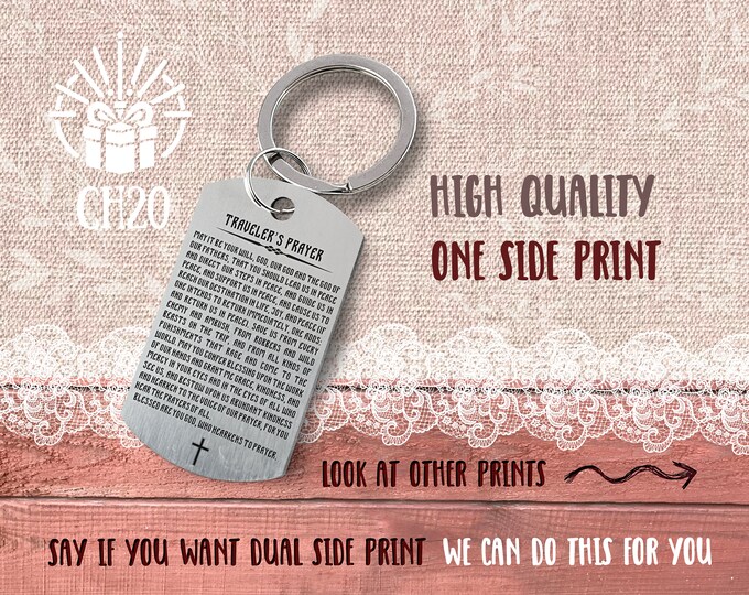 Custom Engraved Stainless Steel Keychain: Personalized Photo or Text