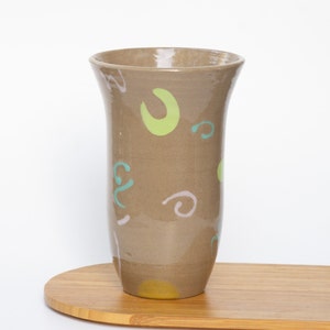 Handmade Ceramic Colorful Vase | Hand-painted Vase | Colorful Flower Vase | Aesthetic Vase | Funky Retro Design | Modern Flower Vase