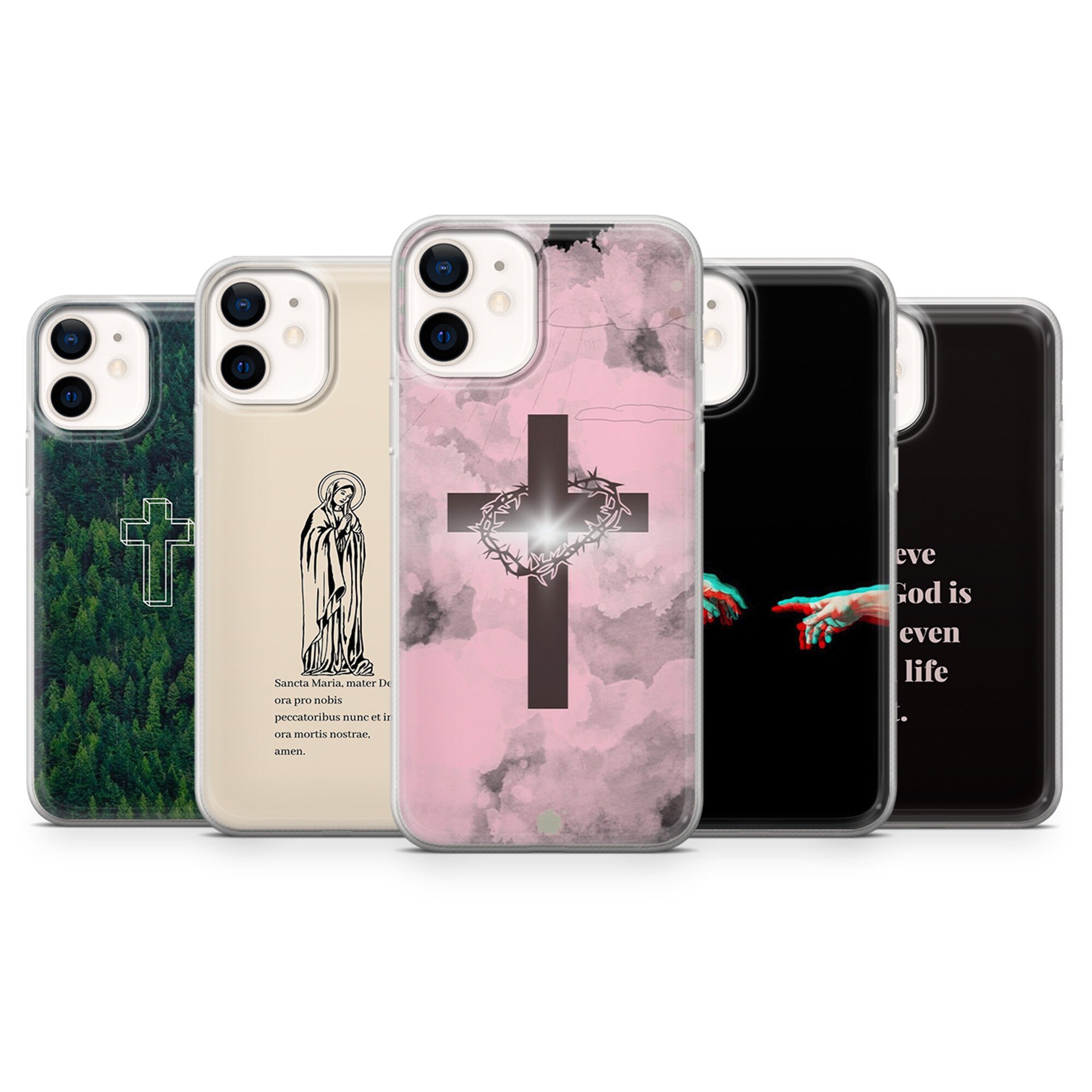 Religious Phone Case Jesus Loves You Cover for iPhone 15 14, 13 12 11