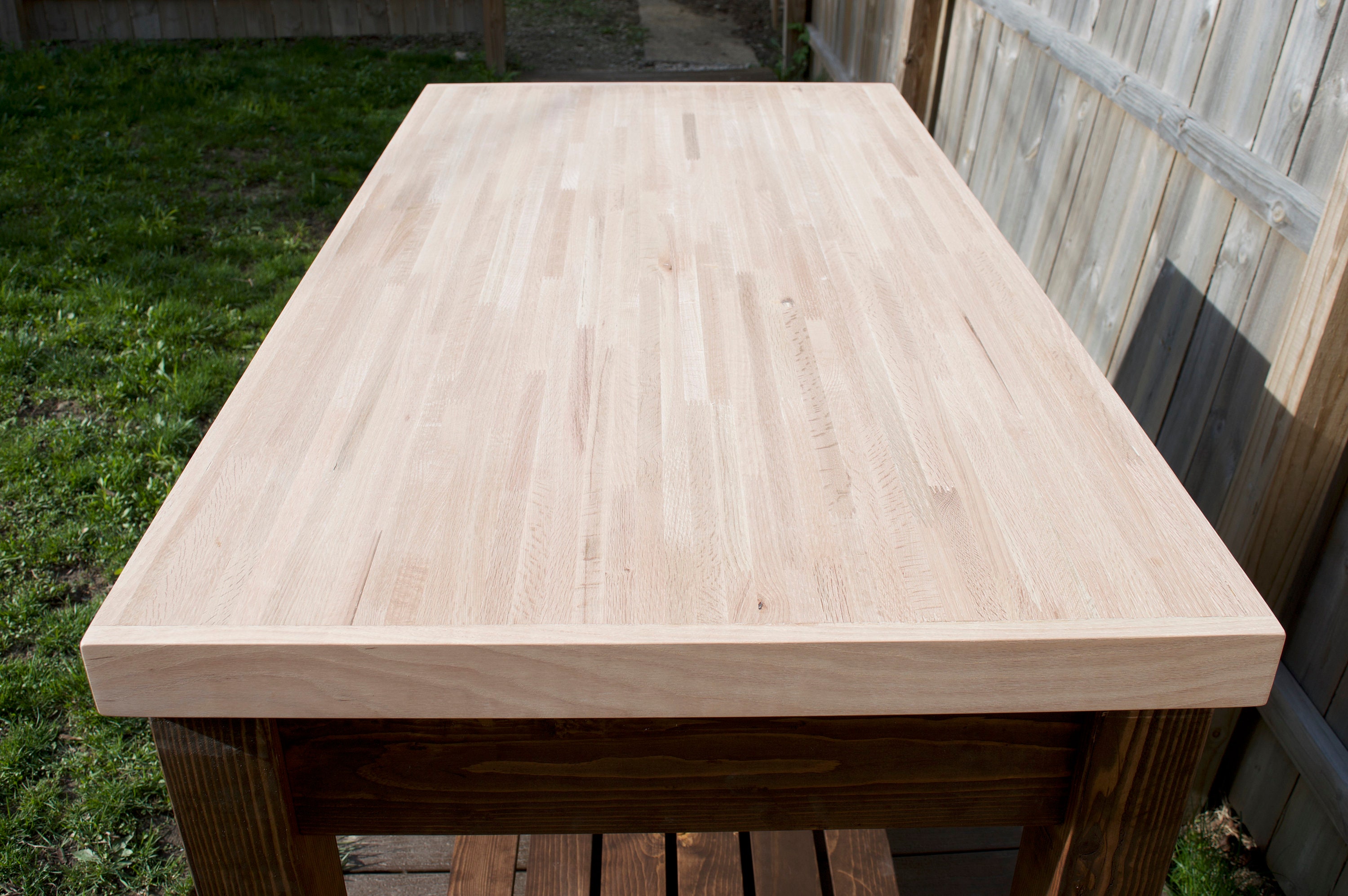 Butcher Top Kitchen Island Red Oak Etsy