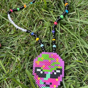 ALIEN INTERGALACTIC PERLER Necklace!