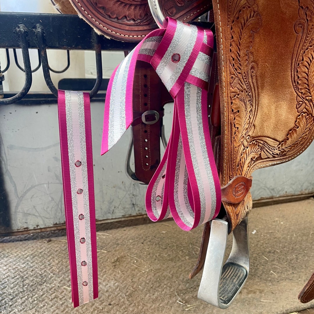 Set De Sangles Western En Nylon - Latigo Et Attache Latérale (Neuf)