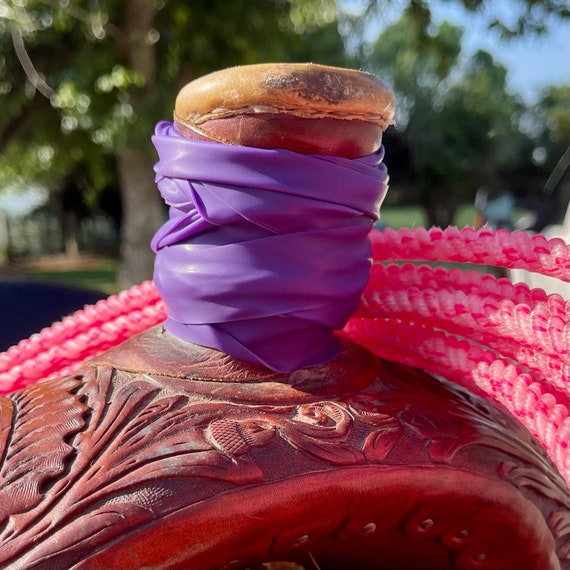 Haute Rubber - Purple Multi Purpose Dally Wrap, Roping Saddle Horn Rubber