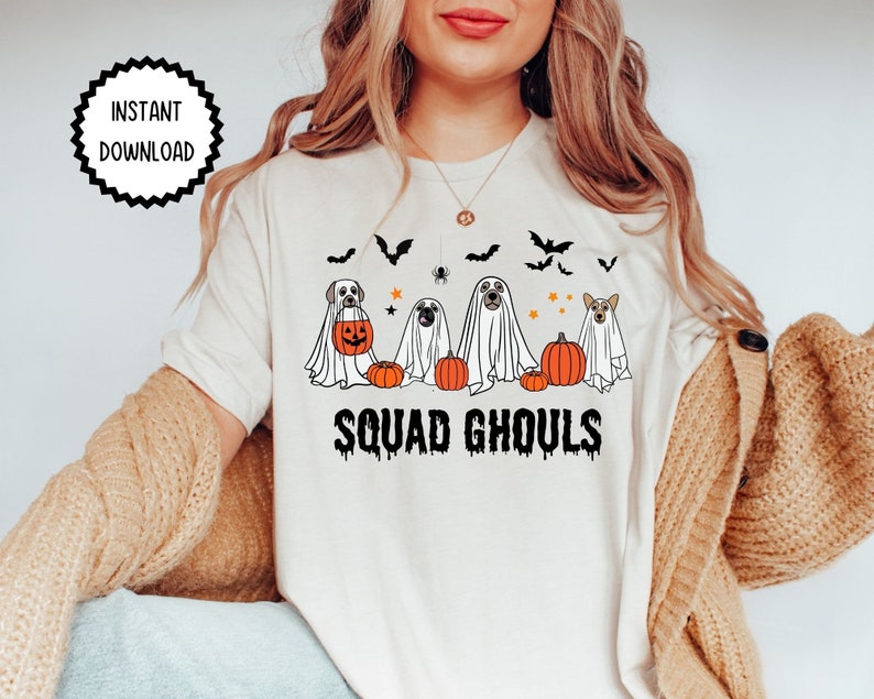 Ghost Dog Halloween Svg File, Halloween Dog Png, Spooky Season Svg ...