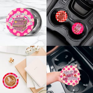Book Smut Car Coaster PNG Bundle Spicy Books Cup Holder Sublimation ...
