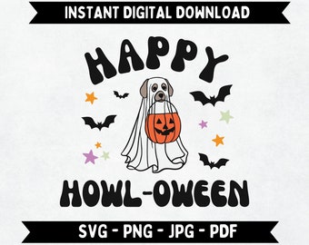 Ghost Dog Halloween Svg File, Halloween Dog Png, Spooky Season Svg, Pumpkin Dog Svg, Love Dog Svg, Funny Halloween, Instant Digital Download