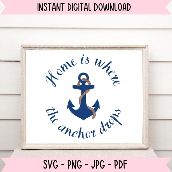 Anchor SVG file, Nautical SVG, Anchor PNG, Nautical Png, Anchor Clipart, Ocean Svg File, Nautical Clipart, Sea Clipart, Tshirt Svg Design