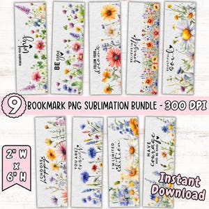 May include: A set of nine rectangular bookmarks featuring watercolor floral designs and inspirational text including Remember Your Why, Be You, Follow Your Dreams, Believe In Yourself, Beautiful Soul, Choose Happy, You Are Enough, I'm Limited Edition, and Have Courage And Be Kind.