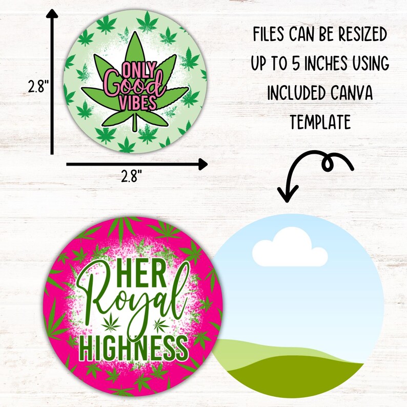 Marihuana auto Coaster PNG bundel wiet bekerhouder sublimatie ontwerpen Stoner meisje sleutelhanger PNG cannabis DIY Coaster digitaal bestand downloads afbeelding 4