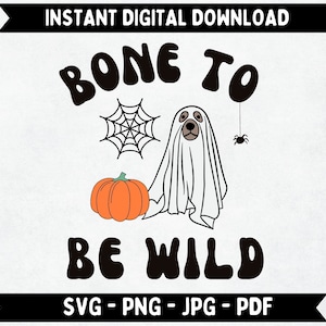 Ghost Dog Halloween Svg File, Halloween Dog Png, Spooky Season Svg, Pumpkin Dog Svg, Love Dog Svg, Funny Halloween, Instant Digital Download