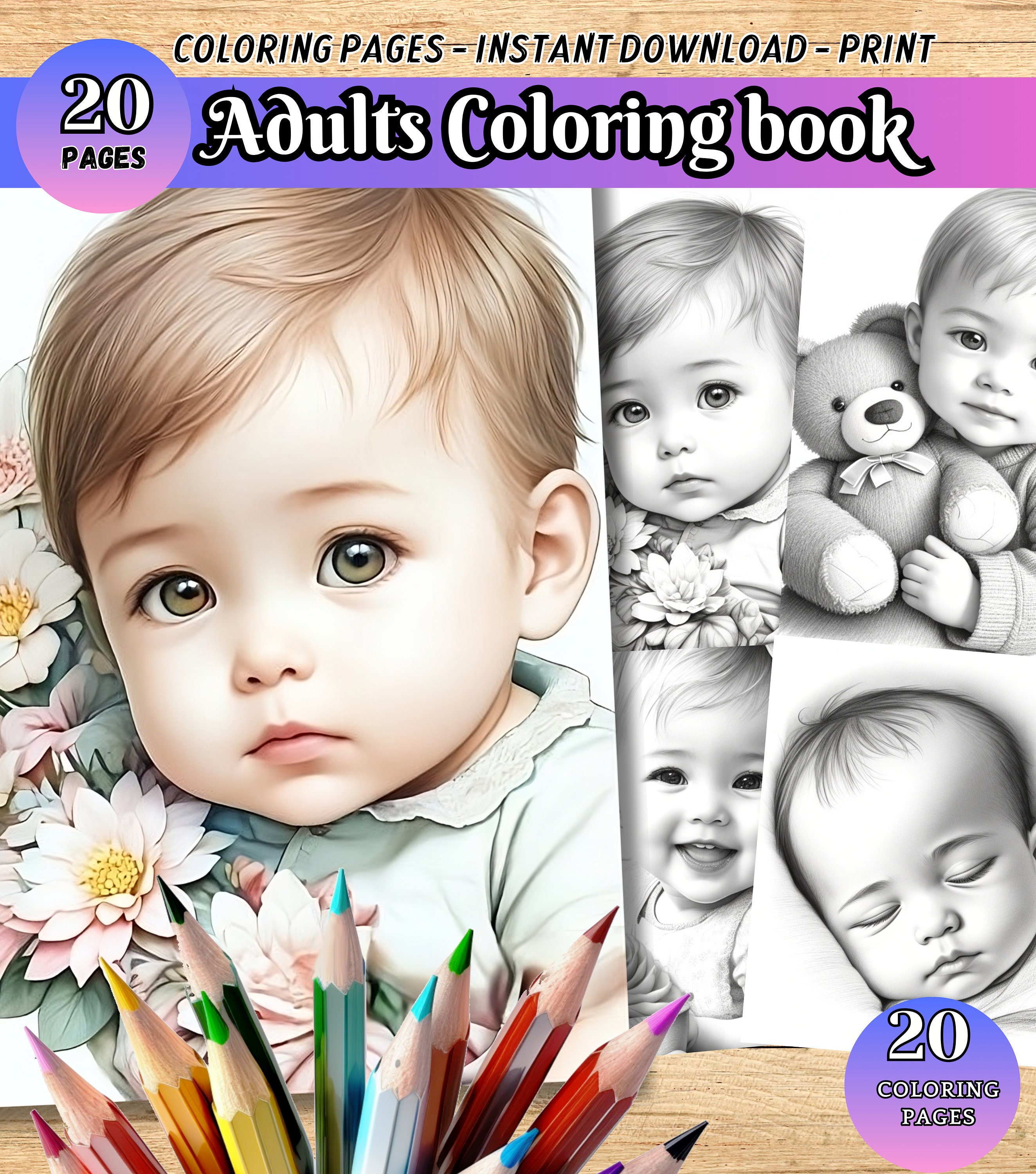 Baby Portraits, Adorable Babies, Coloring Pages, Coloring Pages for ...