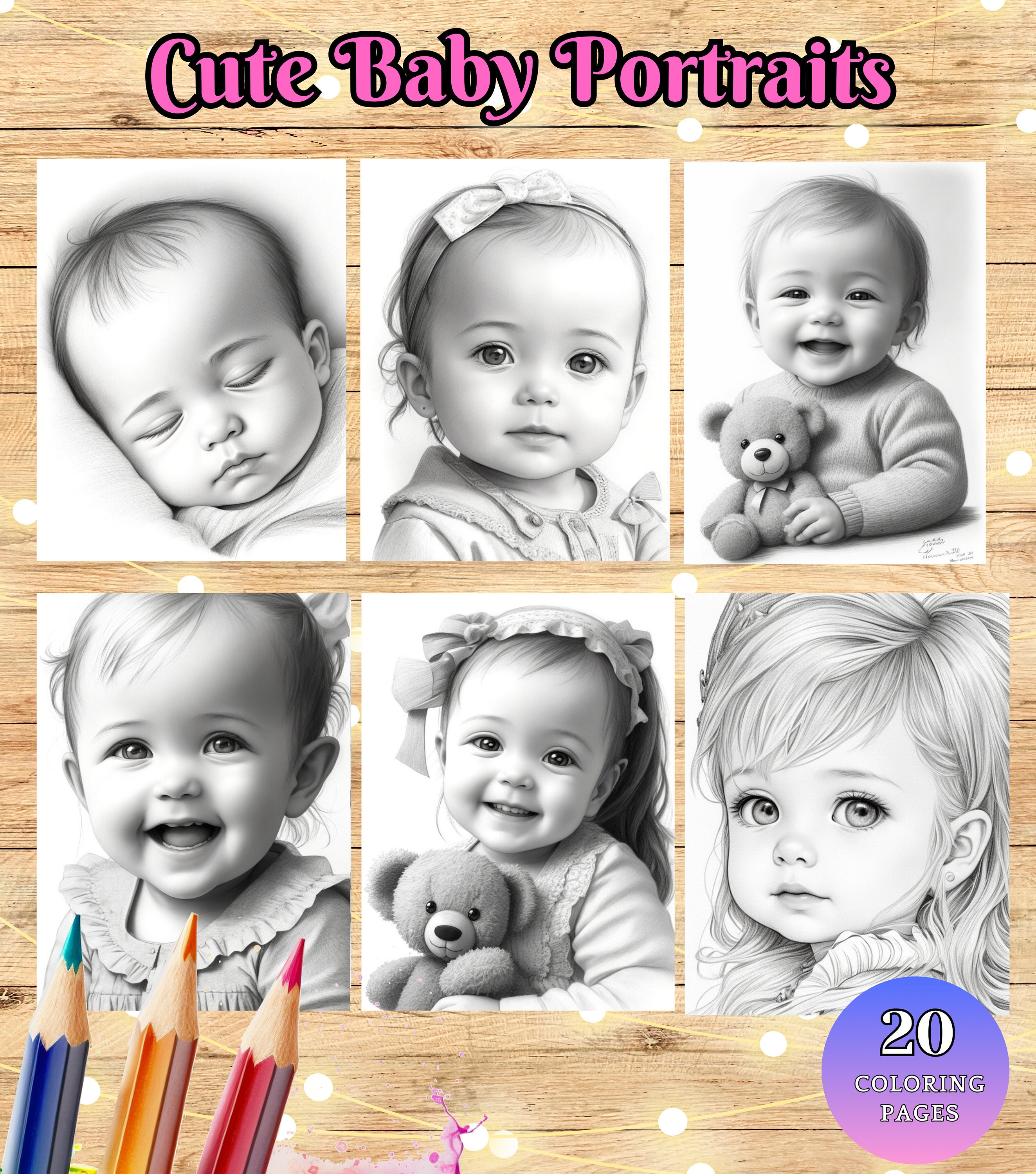 Baby Portraits, Adorable Babies, Coloring Pages, Coloring Pages for ...