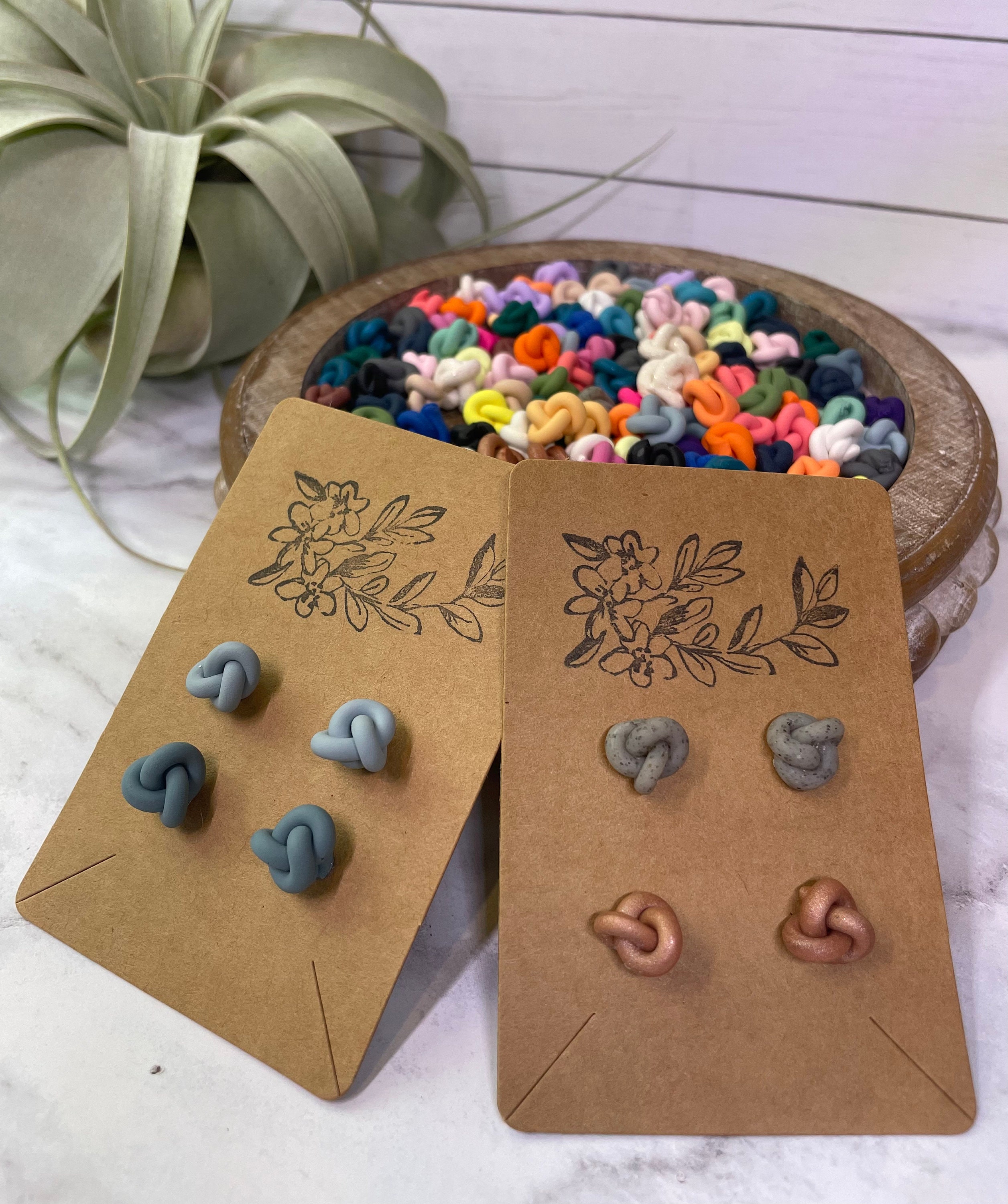 Create Your Own Knot Stud Pack Polymer Clay Earrings Clay