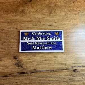 Personalised Wedding Seating Plan Cards