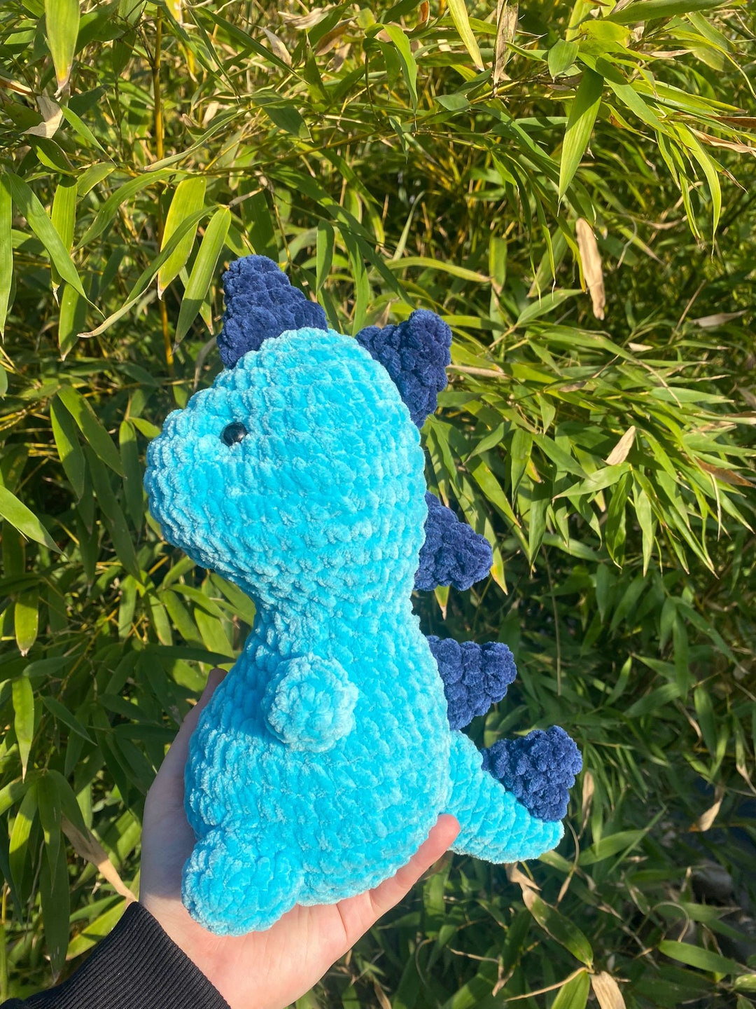 Crochet Dino Plushie, Crocheted Dino, Stuffed Animal, Amigurumi - Etsy