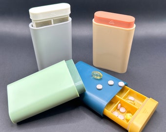 Pill Box Travel Case Medicine Tablet Dispenser Week Weekly Weekend Supply Organiser Day Pastel Colours