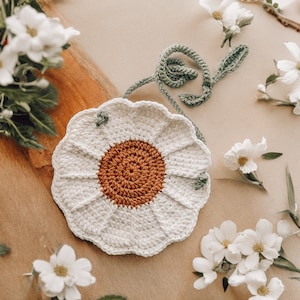 MOTIF AU CROCHET - Porte-monnaie marguerite pour enfant