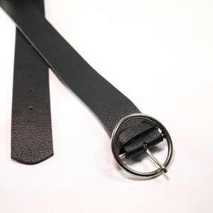 Women's Tear Resistant Round Buckle Belt Length 105 cm 41inch - Width 3.5 cm Gift For Her Tan Black Casual Belts Gift Women Belt