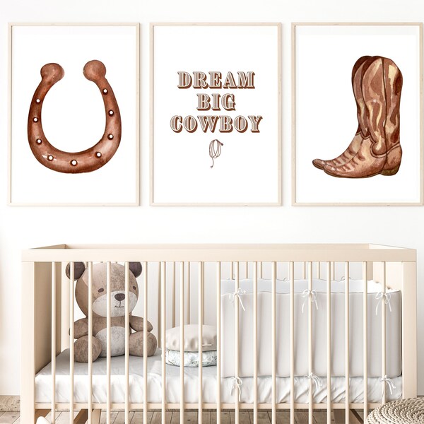 Cowboy Nursery Etsy