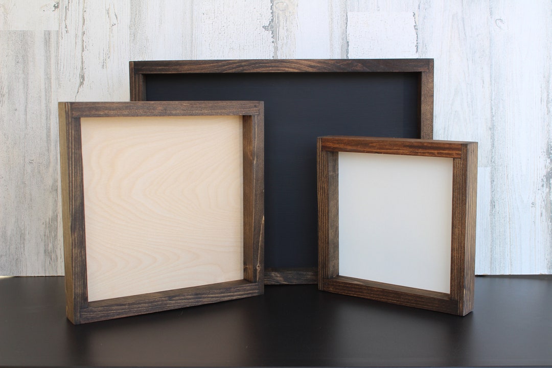 Stained Frame Blank Wood Sign, Wood Frames, Wood Sign Blank, DIY Wood