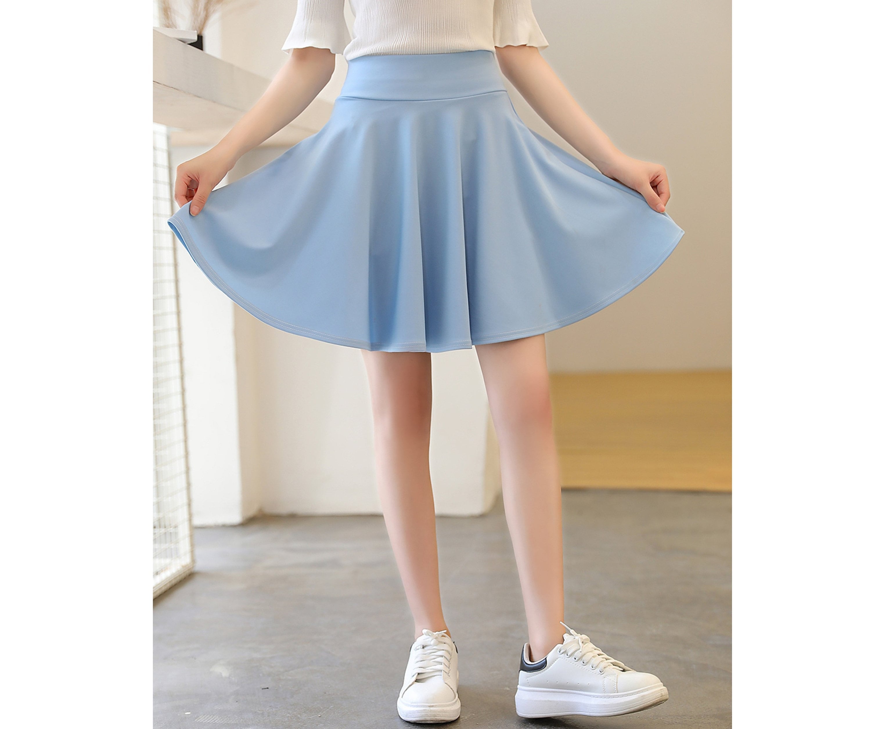 Falda Plisada A Cuadros Kpop, Falda Informal Kawaii De Uniforme De  Colegiala Japonesa Para Primavera Y Verano, Ropa De Mujer