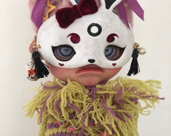 Mask for Blythe, Japanese mask for Blythe, Asian mask for Blythe, mask for doll