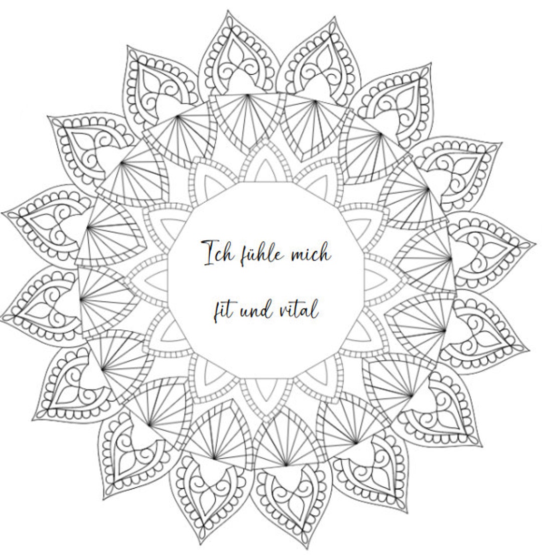 5 Mandalas to Color With Affirmation Sayings - Etsy