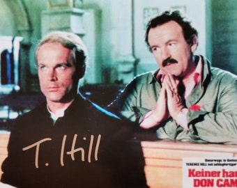 Terence Hill, Don Camillo, Signed Autographed Photo 6x4