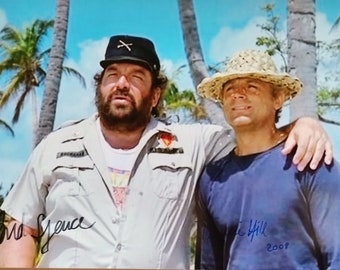 Bud Spencer and Terence Hill Signed in Person Autograph, on Bud spencer festival 2008, Photo 12x8