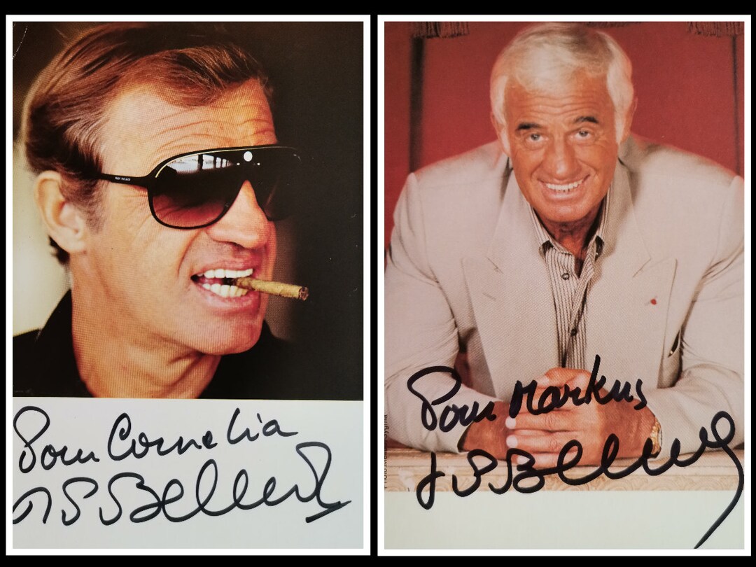 JEAN-PAUL BELMONDO : Signed Etoile Cinéma - Autograph Original